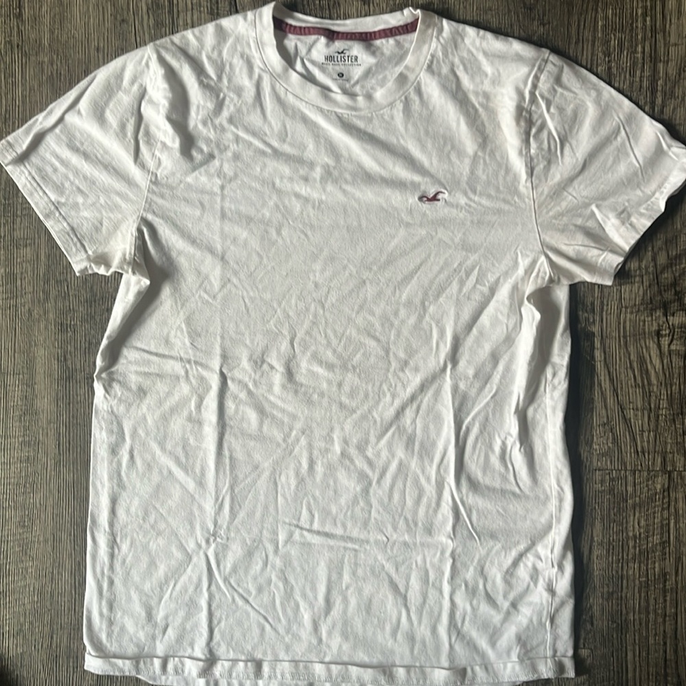 White Mens Hollister Tee